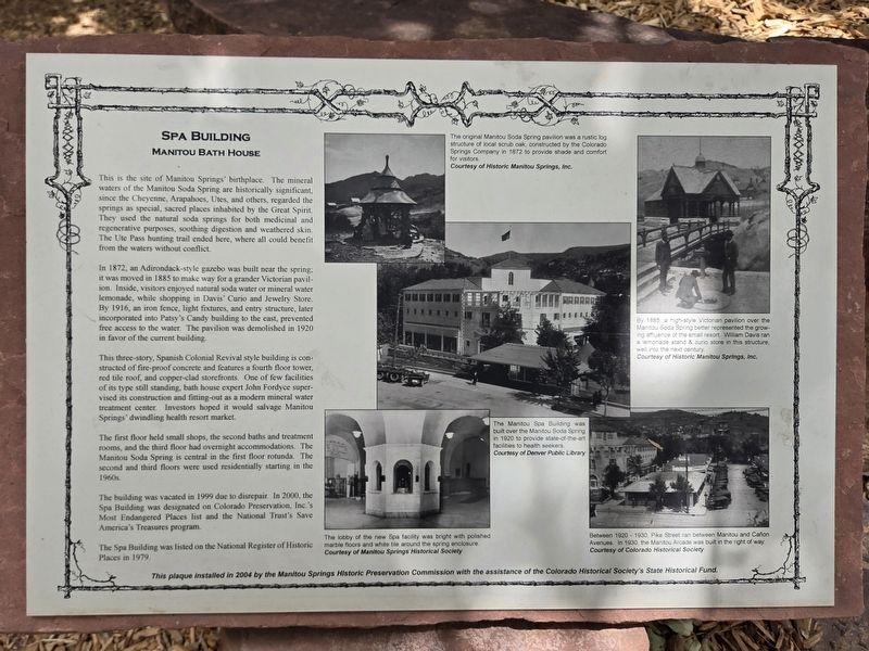 Spa Building Marker. Click for full size. Spa Building Marker image. Click for full size.