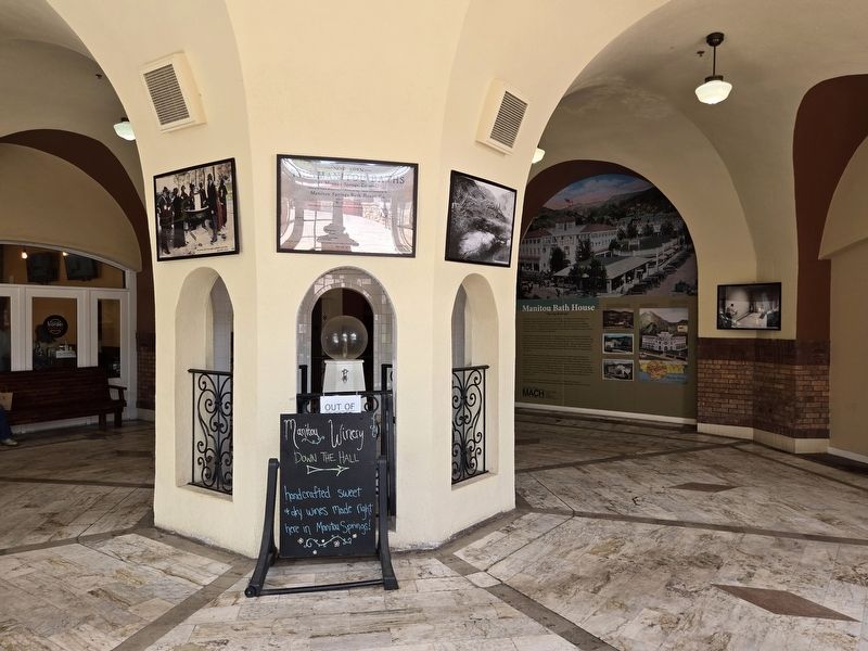 Spa Building Lobby with Soda Spring Enclosure. Click for full size. Spa Building Lobby with Soda Spring Enclosure image. Click for full size.