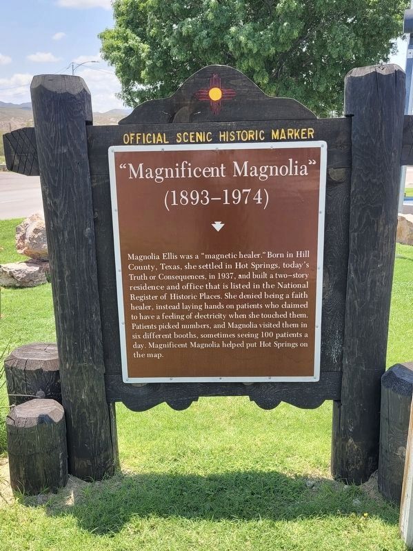 Magnolia Ellis, “Magnificent Magnolia” Marker. Click for full size. Magnolia Ellis, “Magnificent Magnolia” Marker image. Click for full size.
