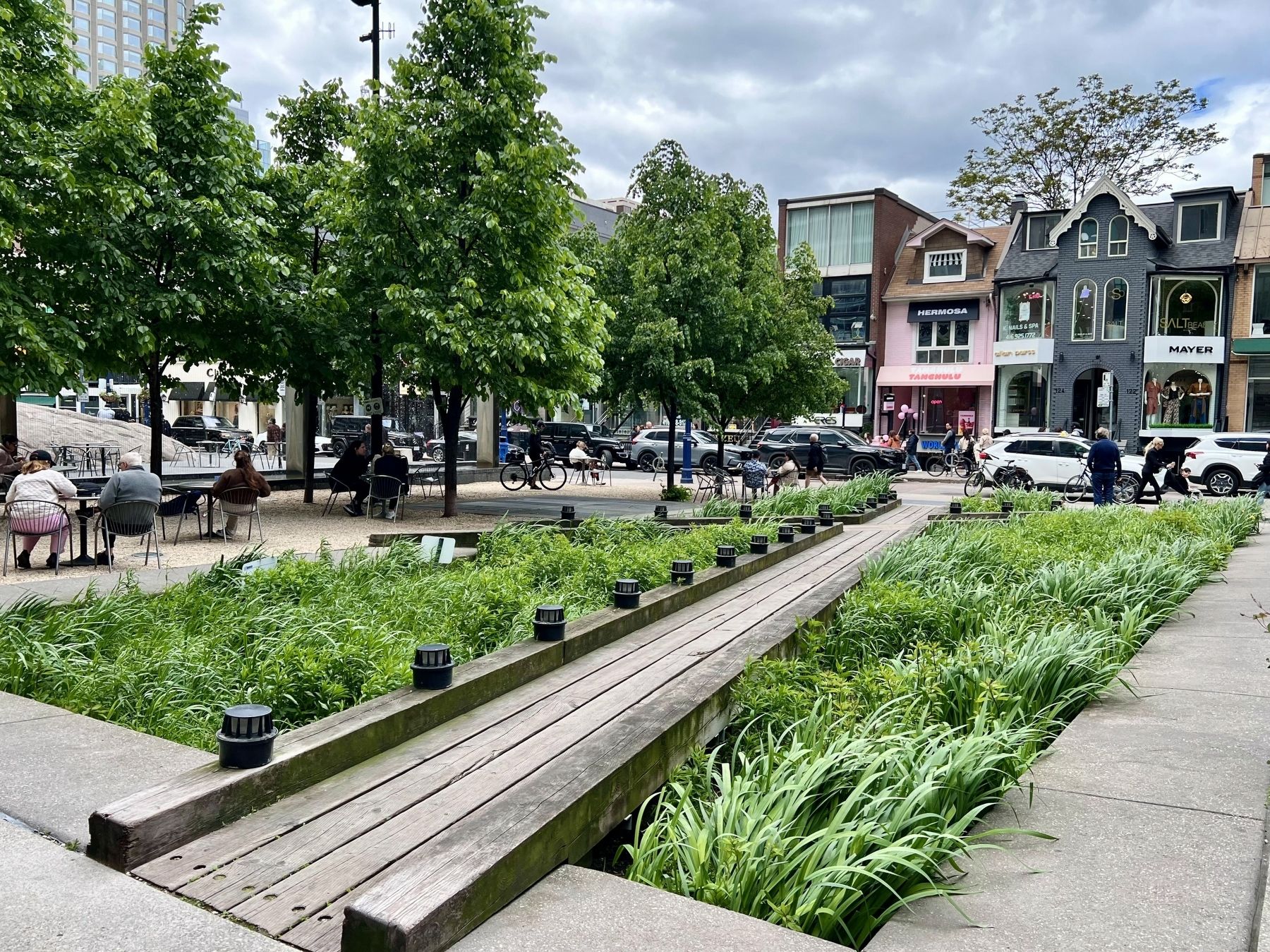 Part of the Village of Yorkville Park in 2025. Click for full size. Part of the Village of Yorkville Park in 2025 image. Click for full size.