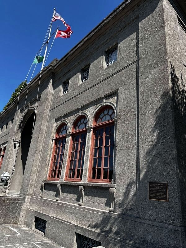 Hiram M. Chittenden Locks Administrative Building. Click for full size. Hiram M. Chittenden Locks Administrative Building image. Click for full size.