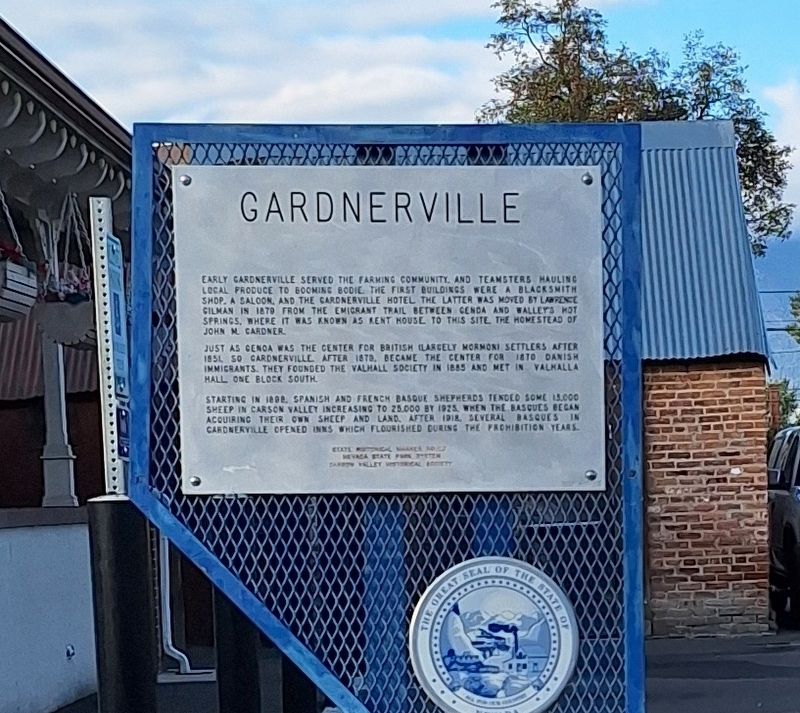 Gardnerville Marker. Click for full size. Gardnerville Marker image. Click for full size.