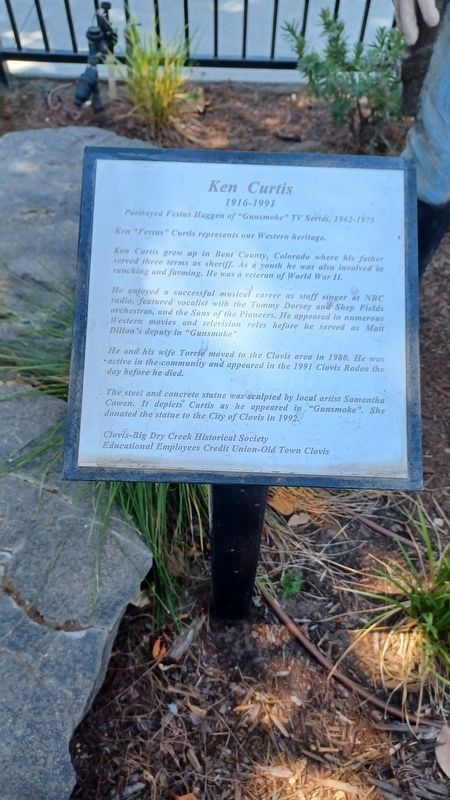 Ken Curtis Marker. Click for full size. Ken Curtis Marker image. Click for full size.