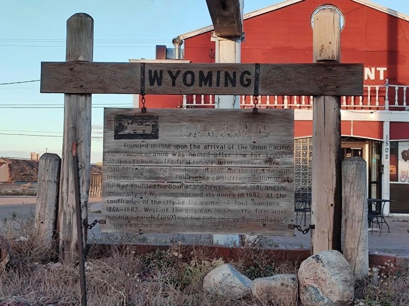 Laramie Marker. Click for full size. Laramie Marker image. Click for full size.
