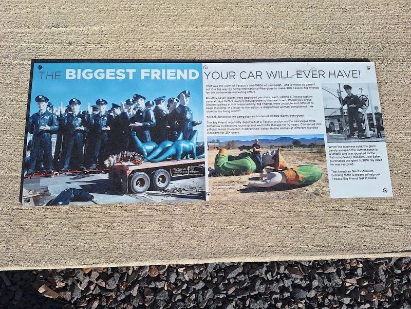 The Biggest Friend Your Car Will Ever Have! Marker. Click for full size. The Biggest Friend Your Car Will Ever Have! Marker image. Click for full size.