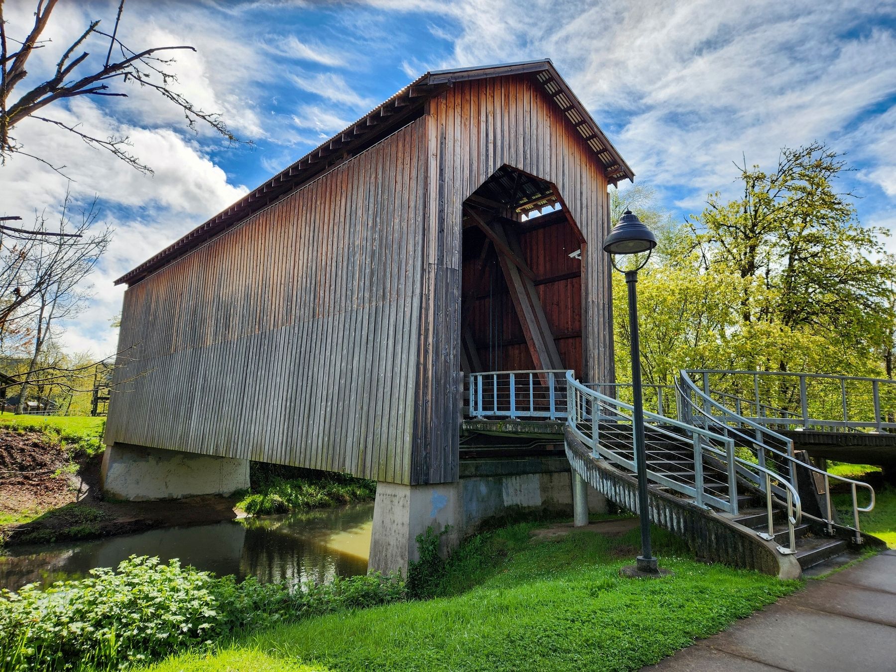 Chambers Covered Railroad Bridge. Click for full size. Chambers Covered Railroad Bridge image. Click for full size.