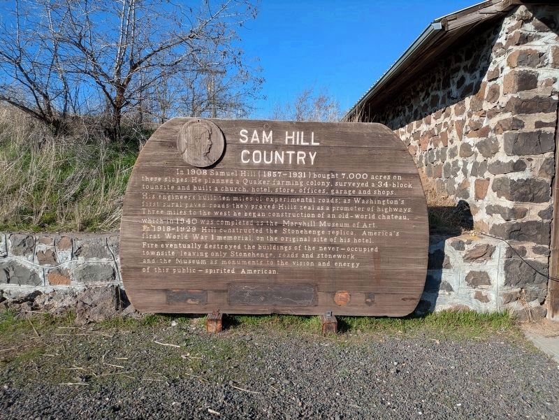 Present Location of Sam Hill Country Marker - New Location. Click for full size. Present Location of Sam Hill Country Marker - New Location image. Click for full size.