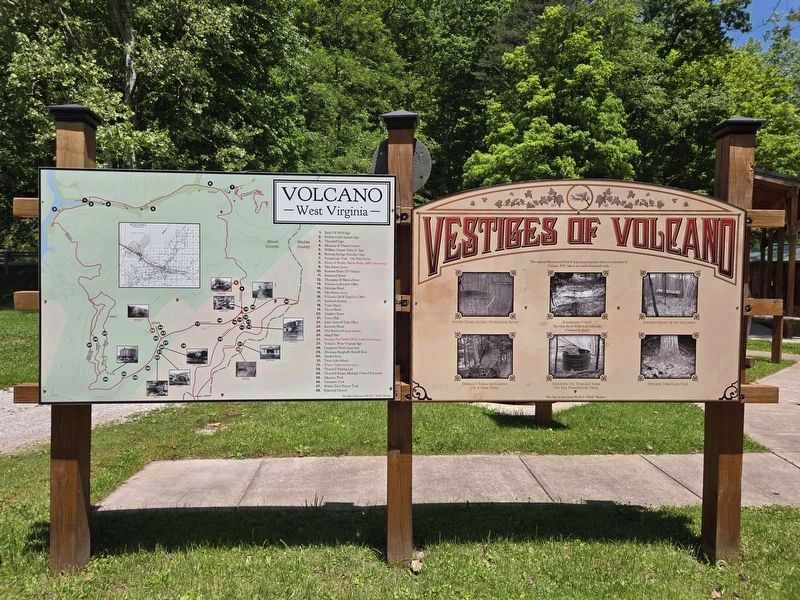 Volcano, West Virginia Markers. Click for full size. Volcano, West Virginia Markers image. Click for full size.